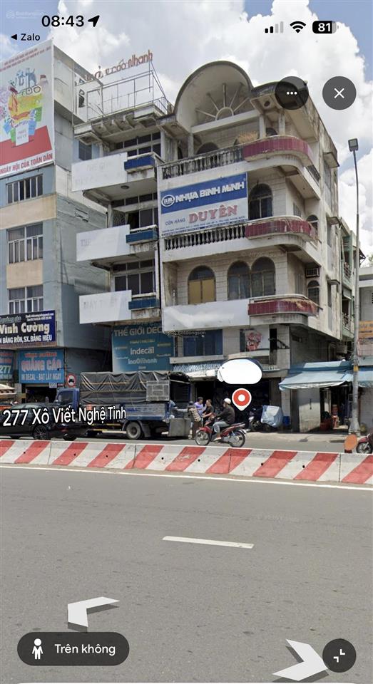 Cho thuê căn góc 2 mặt tiền, 4 tầng đường xô viết nghệ tĩnh, ngang 6x9,5m, giá thuê 65tr/tháng