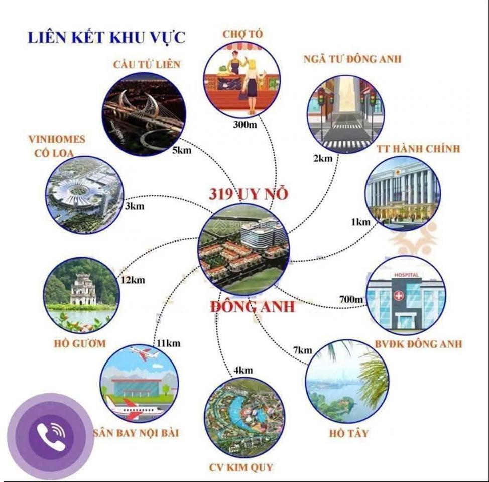 Shophouse liên kề 319 calyx residence. uy nỗ đông anh  dãy 1.2 trục chính kinh doanh đường cổ loa