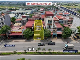 Bán nhà mặt phố quốc lộ 3 lộc hà, mai lâm  kinh doanh đỉnh  giá 14tỷ