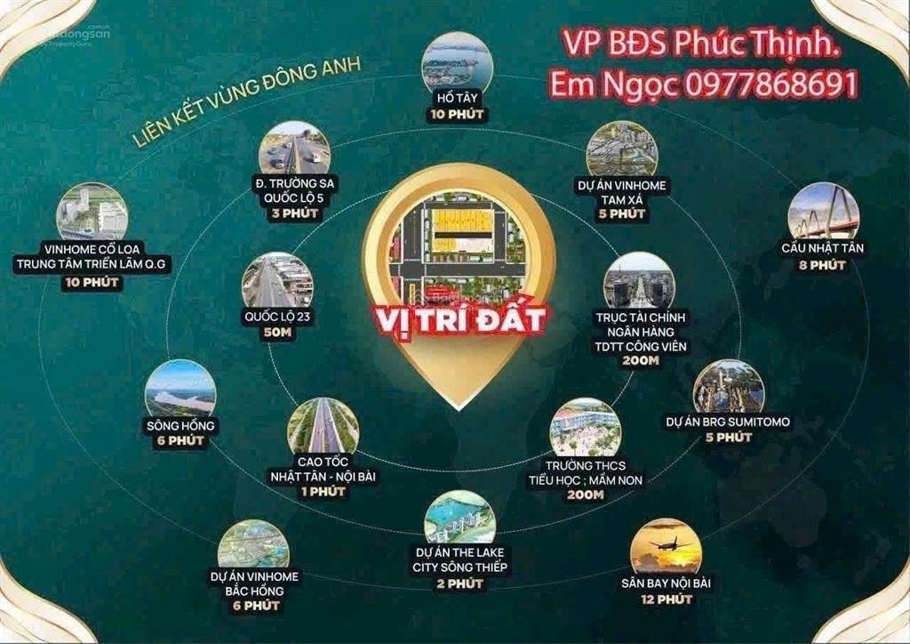 Bán đất phân lô  xóm 3, vân nội, phúc thịnh (đông anh cũ). giá chỉ từ hơn 3 tỷ