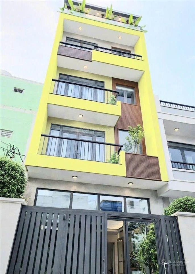 Đối diện big c  nguyễn sơn  hẻm 6m thông  nhà đẹp 5*10m*6 tầng  4pn