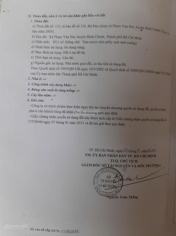 [sập giá 1 tỷ] bán nhà 1 trệt 2 lầu kdc phạm văn hai, bình chánh sổ hồng hoàn công đường