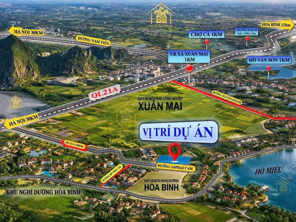 Bán đất nam phương tiến chương mỹ (xuân mai mới) 85m giá 1.45 tỷ, đường tô tránh, full tiện ích