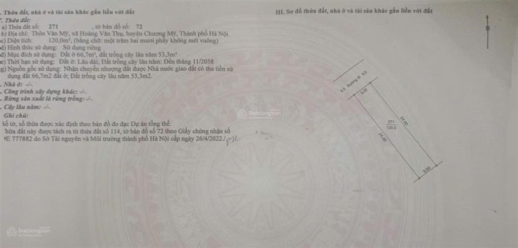 120m đất tái định cư văn mỹ giá tốt nhất trong khu hơn 2 tỷ tý