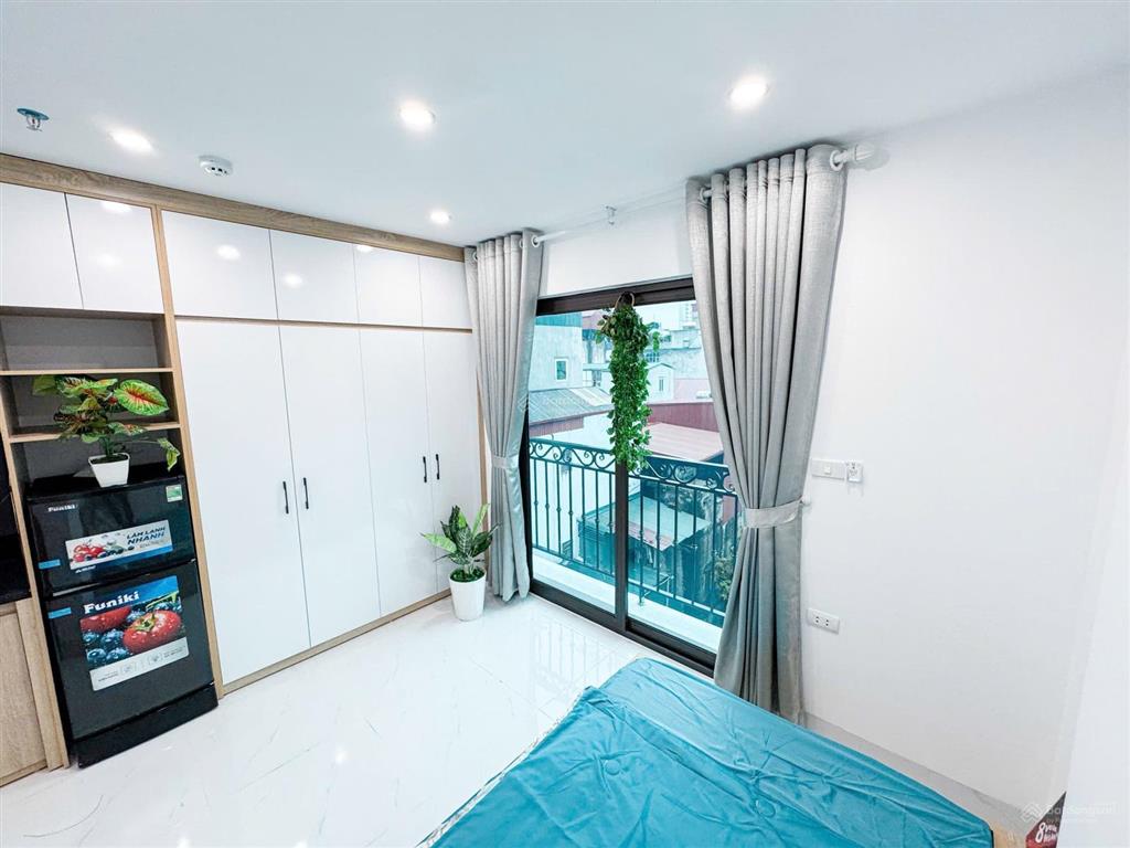 Bán tòa chdv trường chinh ngõ thông kd sát phố gần hv ngân hàng, sổ vuông 50m2*6t 9p kk, pccc đủ