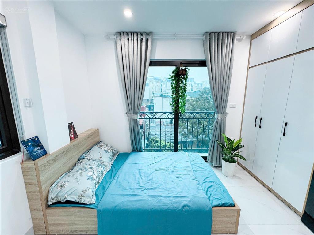 Bán tòa chdv trường chinh ngõ thông kd sát phố gần hv ngân hàng, sổ vuông 50m2*6t 9p kk, pccc đủ