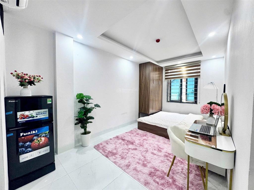 Bán tòa chdv trần đại nghĩa xây mới ngõ thông 3 gác gần neu 60m2*5t, tm, 12pn dt 720tr/năm, pccc