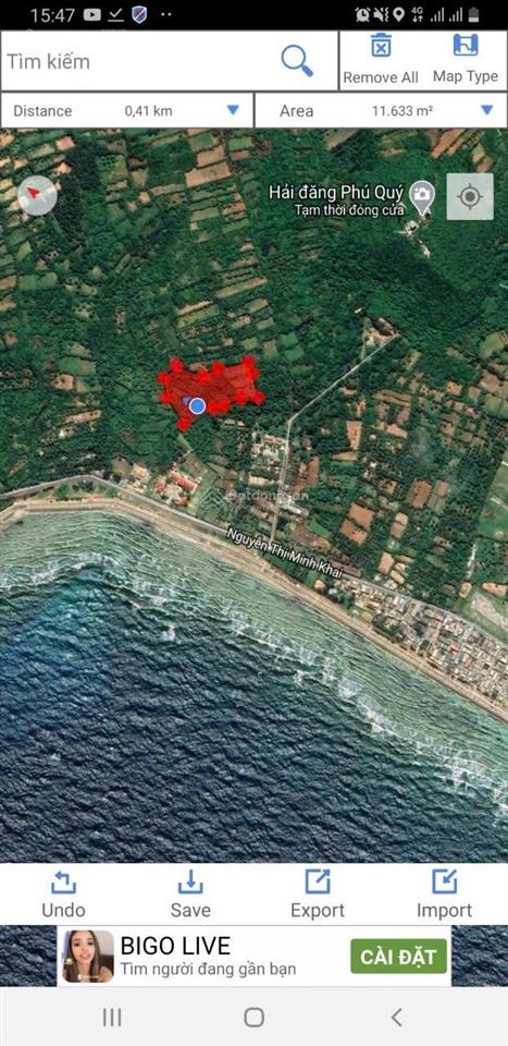 Bán gấp 1.26ha đất view biển đảo phú quý quỹ đất lớn, giá 9.8 tỷ