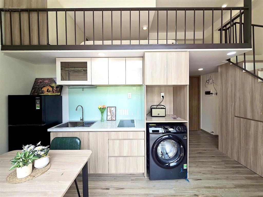 Cho thuê chdv duplex ban công full nội thất gần lotte, đh tdt, rmit, him lam quận 7