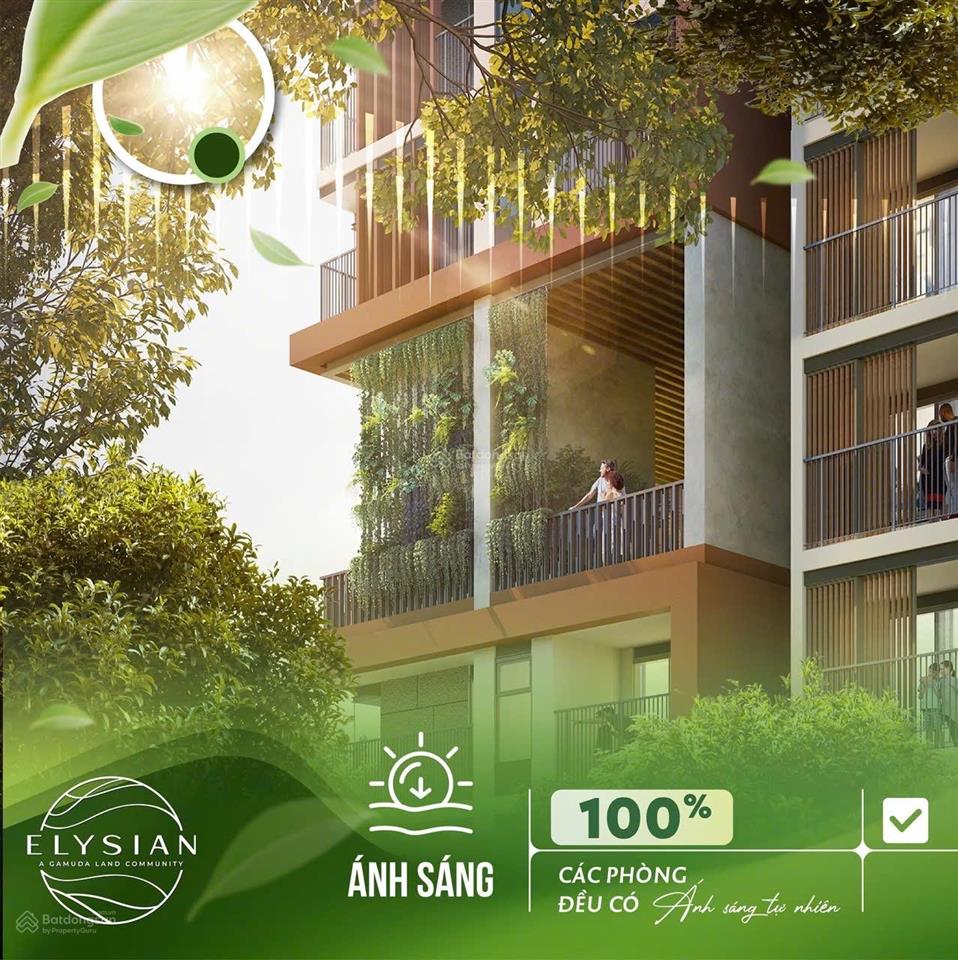 Một trong số ít căn 2pn  4tỷ600, giá tốt tại siêu dự án elysian thủ đức
