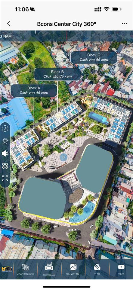 Rả gấp căn góc a1616  bcons center city  58,36m2, view thoáng đẹp, giá đợt 1