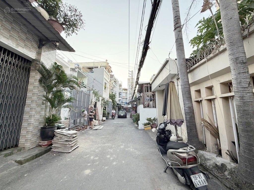 Hxt gần 6m thông 1 trục lê văn thọ. nhà 4 tầng, 5,1x27m. chỉ 15,7t còn tl. p.thông tây hội, gò vấp.