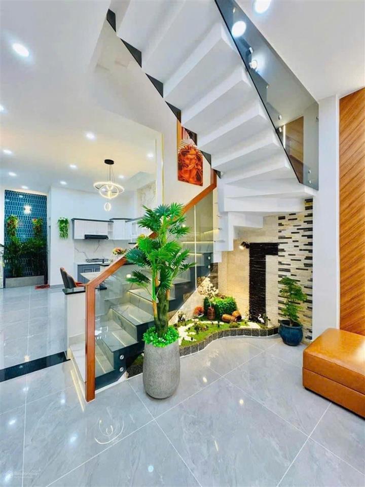 [gò vấp] nhà 3 tầng, gần 60m2, hẻm xe hơi, full nội thất ngay phạm văn chiêu. chỉ 7.x tỷ