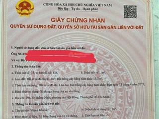 Bán nhà cấp 4 gần mặt tiền thống nhất gò vấp xây dựng 48m2 , sân 22m2 riêng ( sổ công nhận 61m2)