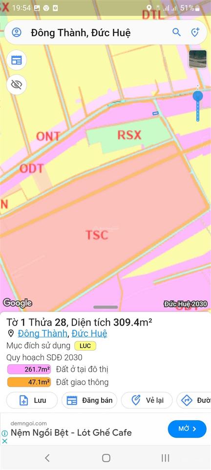Đất vườn 1.240m² đông thành, gần vành đai 3, giá đầu tư cực tốt. tiềm năng tăng giá theo hạ tầng