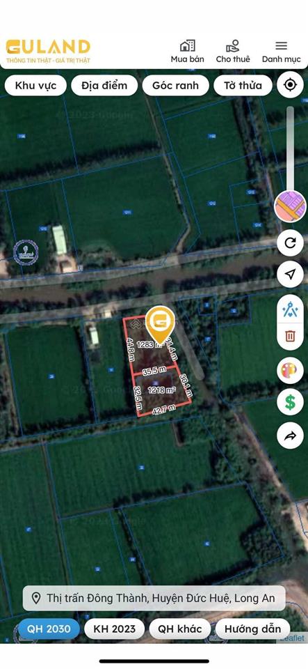 Đất vườn 1.240m² đông thành, gần vành đai 3, giá đầu tư cực tốt. tiềm năng tăng giá theo hạ tầng