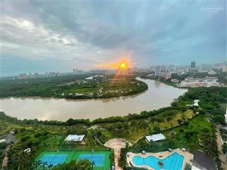 Bán riverside residence, block c, lầu cao  view trực diện sông. nhà mới 100% nội thất siêu xịn sò