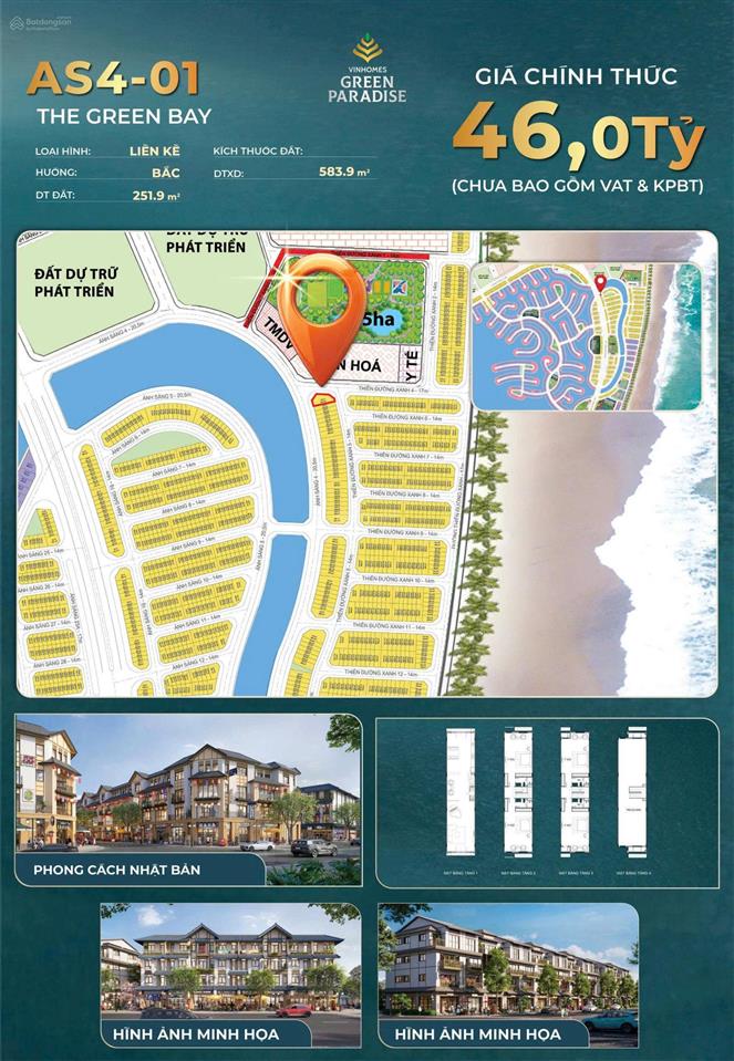 Đầu tư "ăn chắc mặc bền" sẵn hđ thuê 230 triệu từ vinhomes cần giờ. siêu phẩm góc 3 mặt tiền