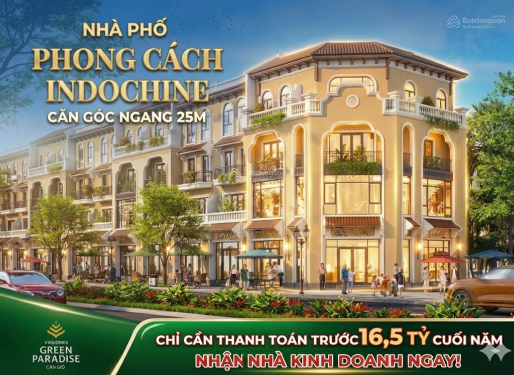 Đầu tư "ăn chắc mặc bền" sẵn hđ thuê 230 triệu từ vinhomes cần giờ. siêu phẩm góc 3 mặt tiền