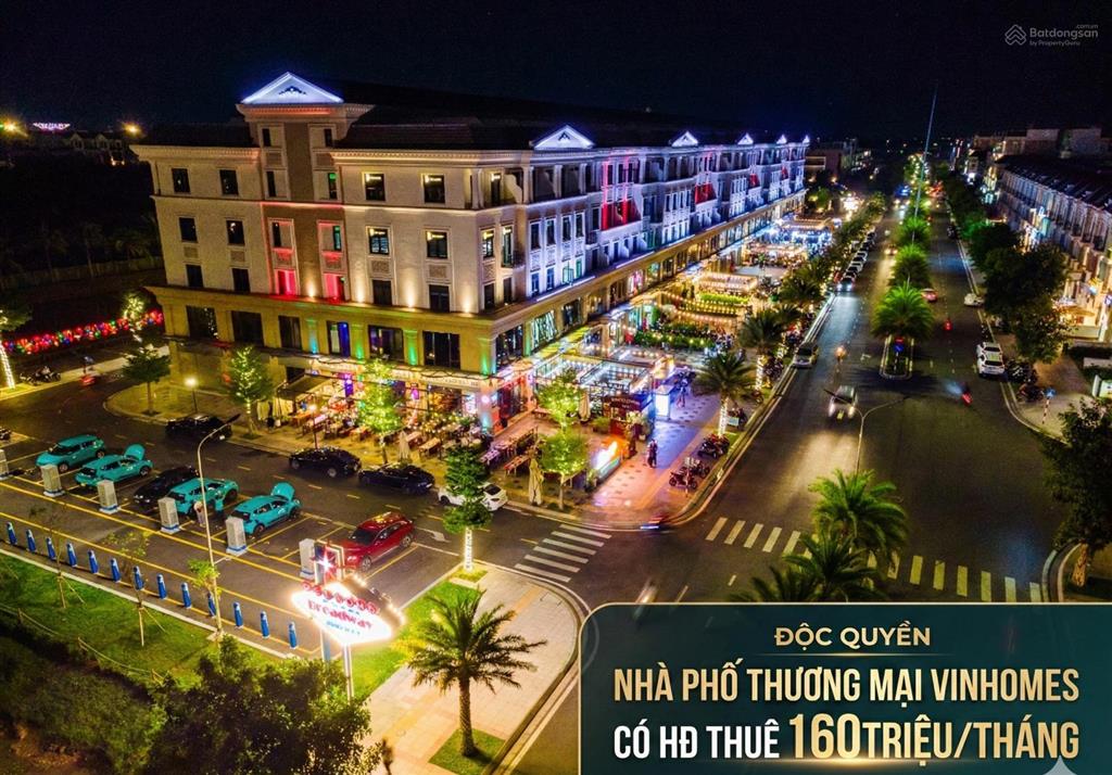 Căn cuối cùng! nắm chắc hợp đồng thuê 160 triệu/tháng tại shophouse vinhomes grand park