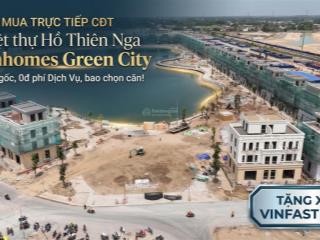 Mua trực tiếp cđt biệt thự hồ thiên nga vinhomes tây ninh. giá gốc, 0đ phí dịch vụ, bao chọn căn