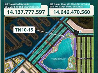 Deal hiếm bắt đáy! cần cơ cấu tài sản, khách nhượng lại gấp suất mua biệt thự hồ thiên nga 8ha gđ1.