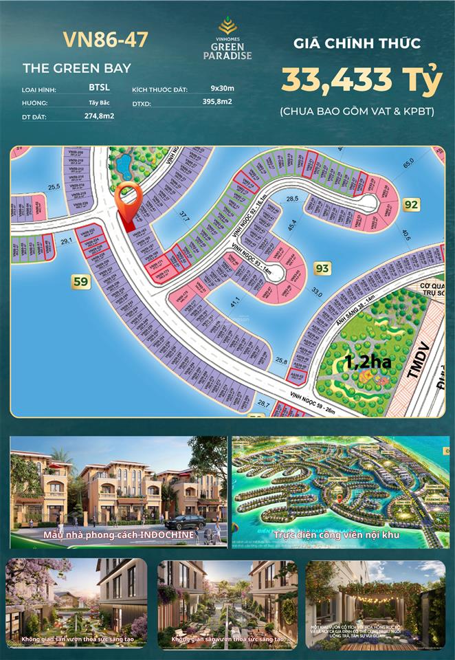 Săn ngay deal hời biệt thự song lập compound góc 2mt, rẻ vô địch chỉ từ 84 triệu/m2 sàn