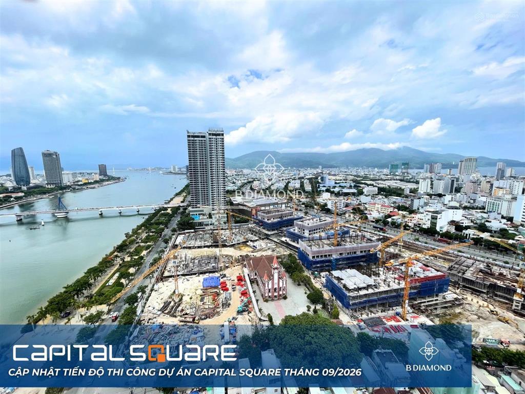 Capital square 72m2, 2pn, 2wc căn hộ view sông sở hữu lâu dài, giá gốc trực tiếp cđt brg,tp đà nẵng