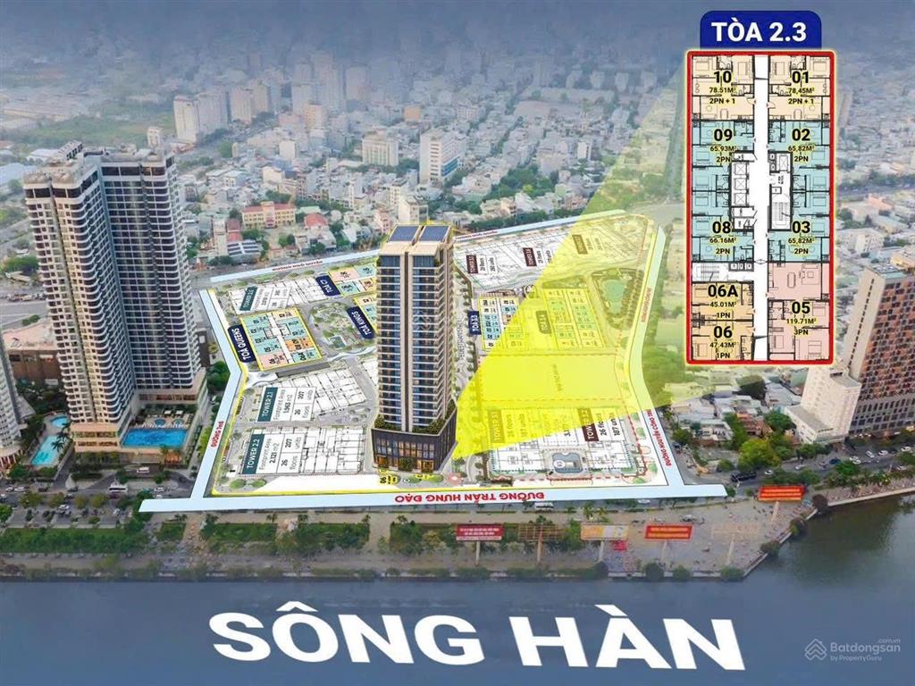 Capital square 72m2, 2pn, 2wc căn hộ view sông sở hữu lâu dài, giá gốc trực tiếp cđt brg,tp đà nẵng