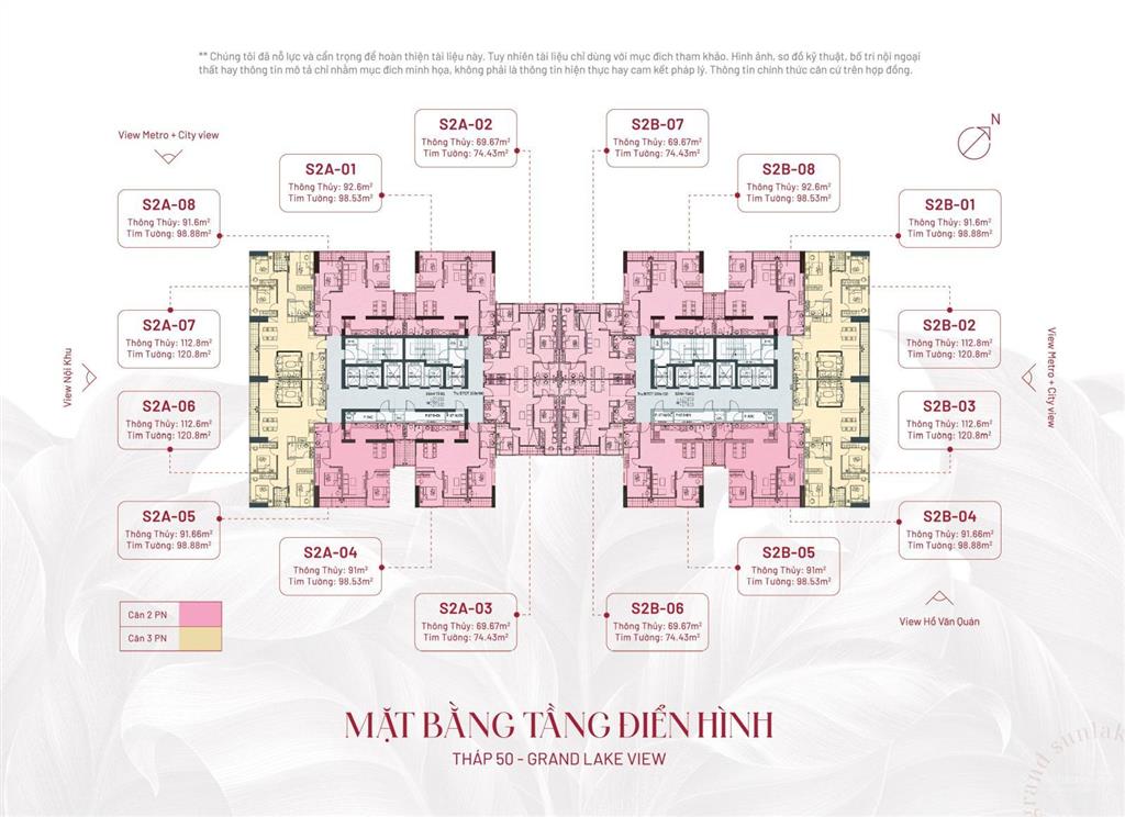 Gia đình không có nhu cầu sử dụng bán căn 3pn  98m2 giá 4,9 tỷ