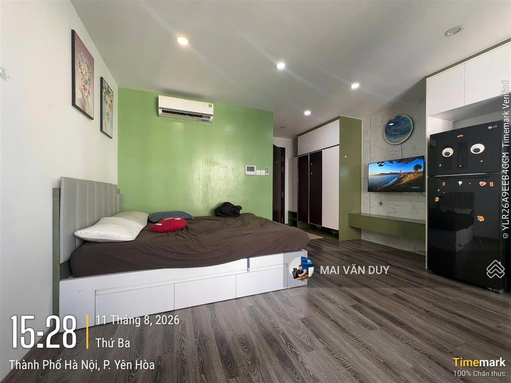Cho thuê căn studio d'capitale trần duy hưng full nội thất đẹp. giá 14 tr/tháng
