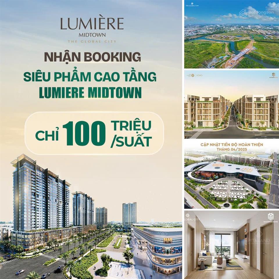Cđt masterise homes  căn hộ cao cấp q2 giá dự kiến 150tr/m2 booking ngay ck 100tr  0902 520 ***
