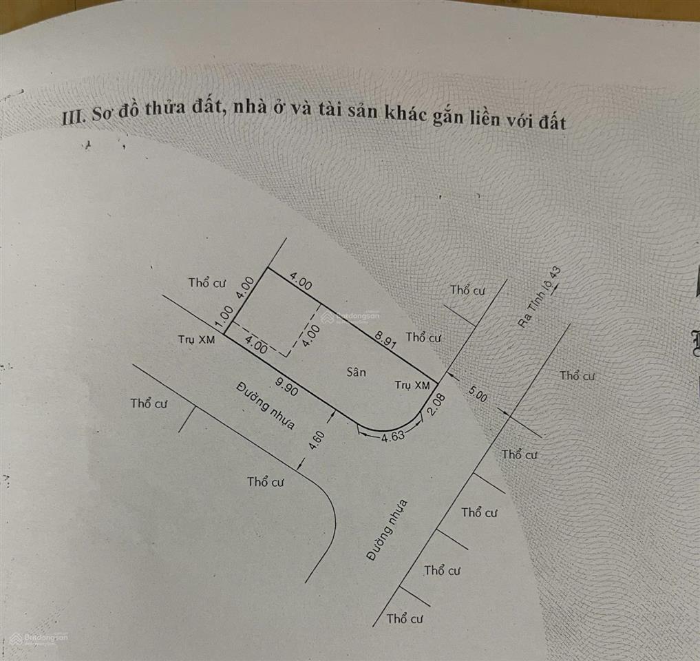 Bán gấp lô góc 62m2 giá 3 tỷ 6 khu dân cư đồng bộ cách tỉnh lộ 43 khoảng 50m. hỗ trợ ngân hàng 70%