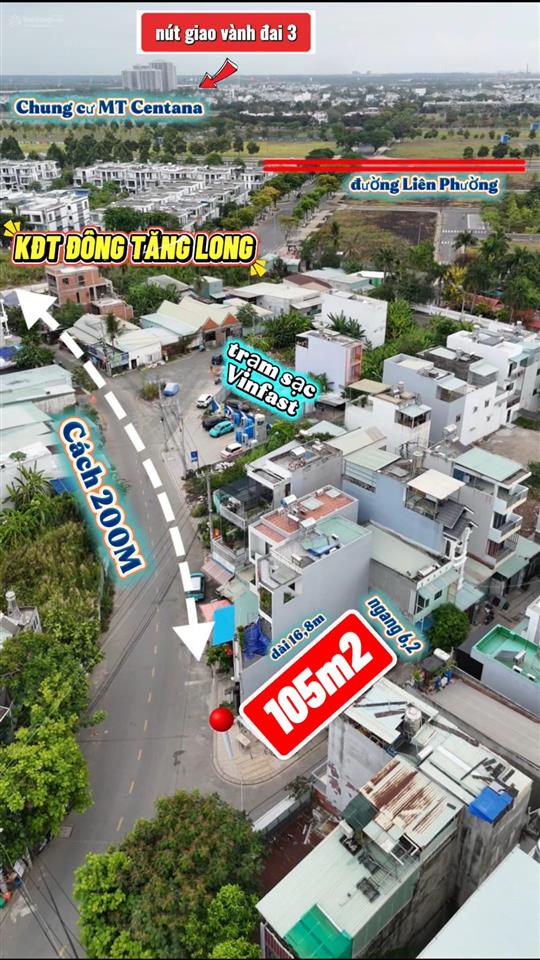 Giảm sốc 250 triệu  lô góc 2 mặt tiền kinh doanh q9 chỉ 7,35 tỷ