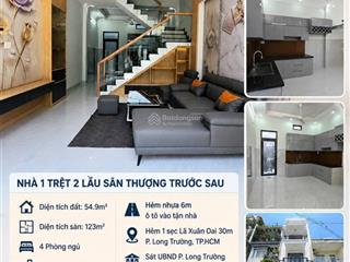 Giảm ngay 200 triệu  nhà 4pn hẻm xe hơi lã xuân oai, long trường chỉ 6.5 tỷ