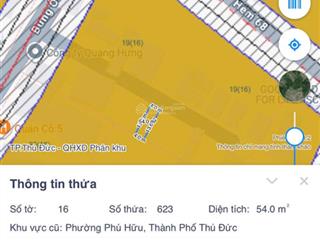 Chủ giảm 120 triệu bán đất phú hữu tp thủ đức 54m2 chỉ 4,38 tỷ, gần liên phường & vành đai 2