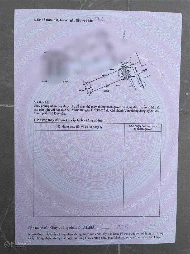 Bán nhà sổ hồng riêng hoàn công 65,4m² tăng nhơn phútp thủ đức gần khu công nghệcao, ở ngay,giá tốt