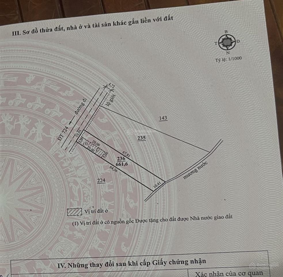 Chuẩn đất xây nhà vườn, ngang 10 dài 66m, cách sân bay chỉ 10km, cách nút giao ct sg  đl 500m