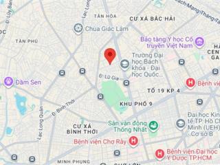 Mặt tiền đường 10m, khu cư xá lữ gia, 4m x 28m (công nhận đủ 112m2) nhà 3 tầng, giá 19.5 tỷ tl
