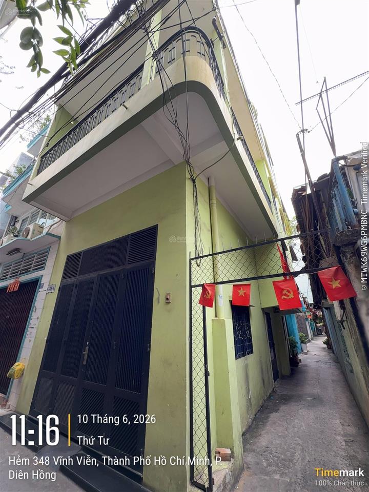 Bán nhà hẻm 4.5m cách mặt tiền 1 căn, cách nguyễn tri phương 50m, 4x8m nhà 4 tầng, 7 tỷ tl