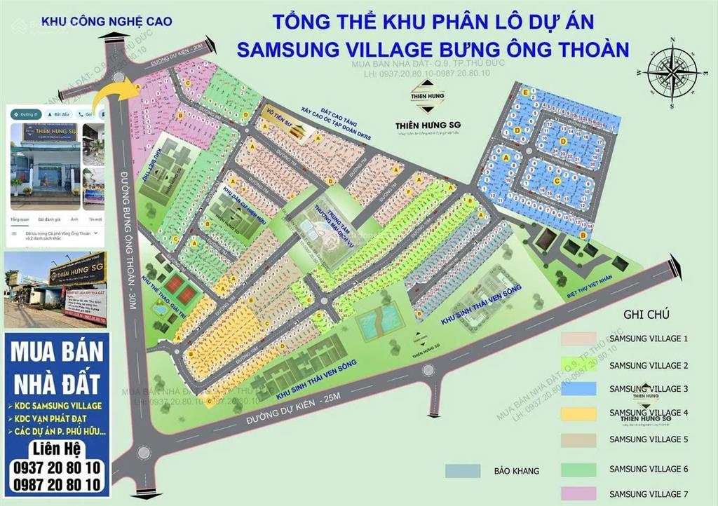 Khu dân cư samsung village  bưng ông thoàn  p. long trường ph cũ nền đất giá tốt tháng 5/2026