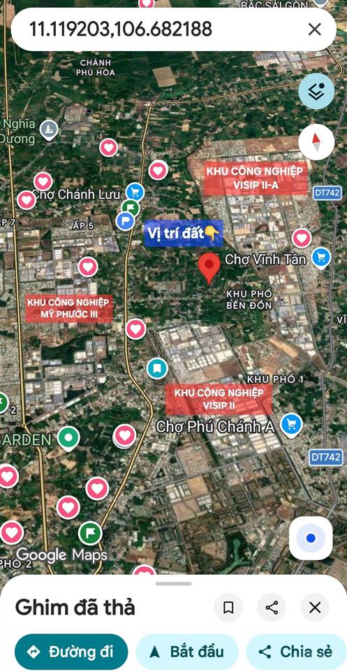 Bán đất dân tọa lạc phường hòa lợi, giá chỉ 2,2 triệu/m2, 15632m2
