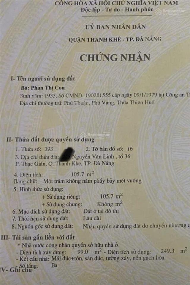 Chủ cần tiền bán gấp căn nhà 3 tầng mặt tiền đường nguyễn văn linh giá chỉ 23,5 tỷ
