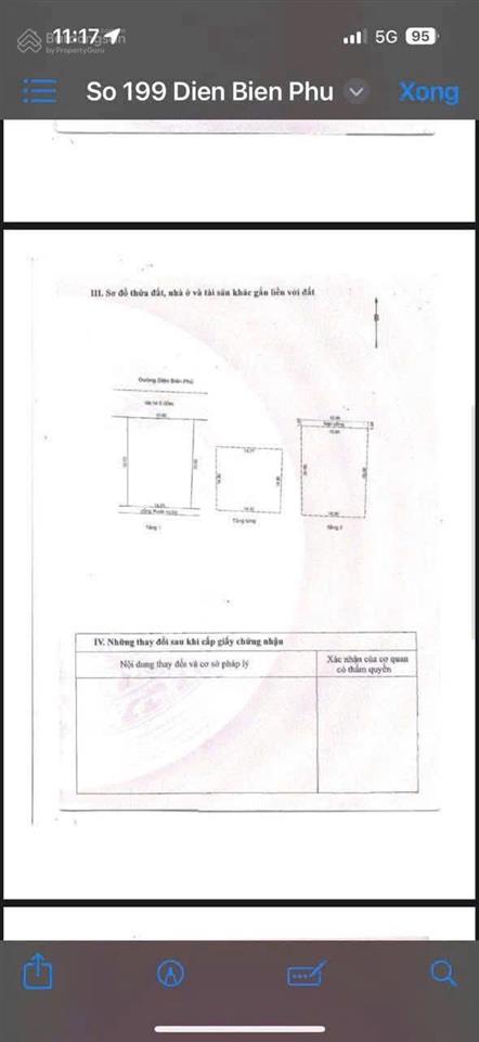 Bán nhà 3 tầng mặt tiền đường 33m điện biên phủ ngang 15m