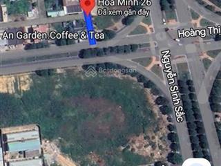 Bán lô góc 2 mặt tiền hoà minh 29  26 sau lưng nguyễn sinh sắc