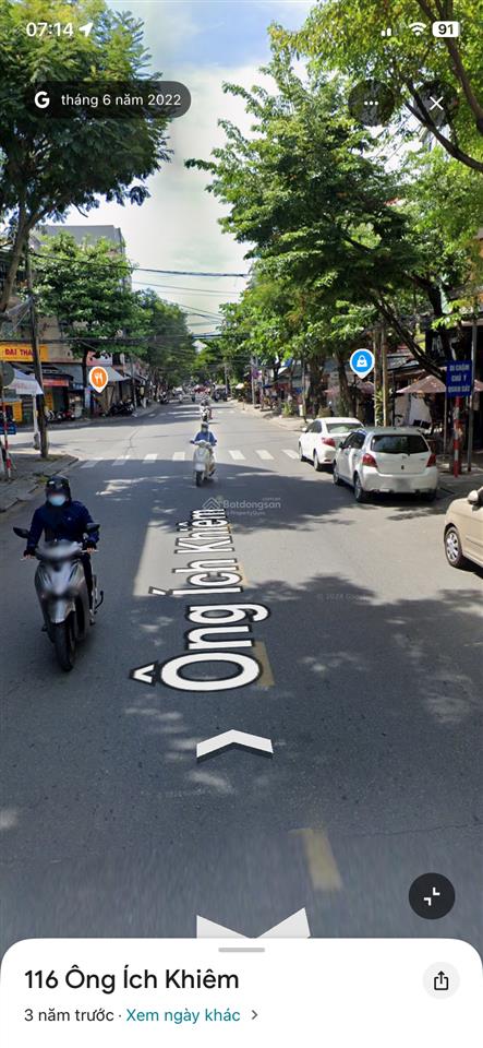 Bán đất kiệt ô tô ông ích khiêm giá đầu tư chỉ 5x triệu/m2