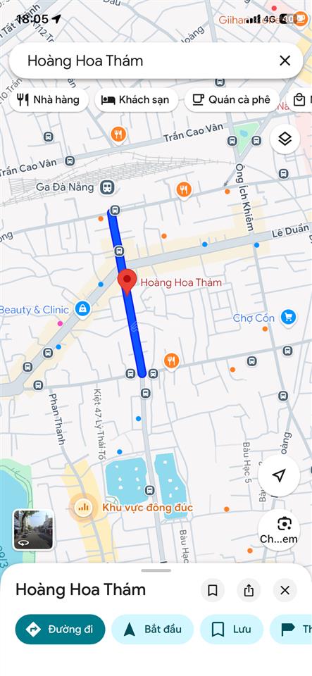 Bán nhà mặt tiền đường hoàng hoa thám giá chỉ bằng giá nhà nước