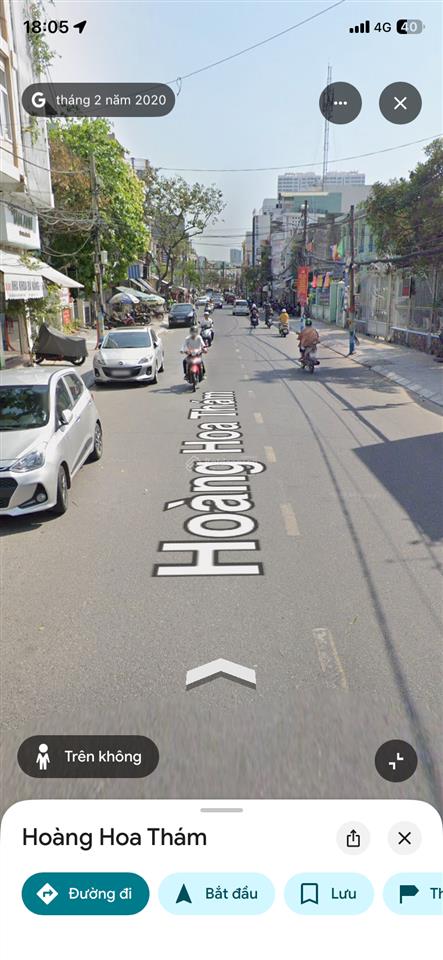Bán nhà mặt tiền đường hoàng hoa thám giá chỉ bằng giá nhà nước