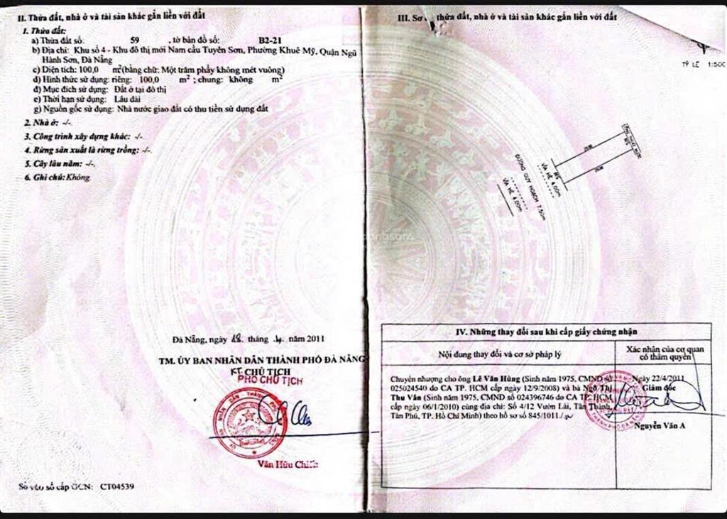 Chủ cần tiền hạ bán nhanh cặp đất 7m5 đường giang châu 1 nam việt á