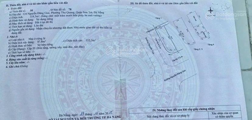 Bán lô góc 2 mặt tiền đường 10m5 nguyễn đăng giai đầu tuyến sơn trà